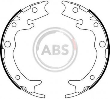 Тормозные колодки ручного тормоза A.B.S. A.B.S. 9180