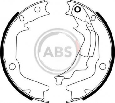 Комплект тормозных колодок, стояночная тормозная система A.B.S. A.B.S. 9198