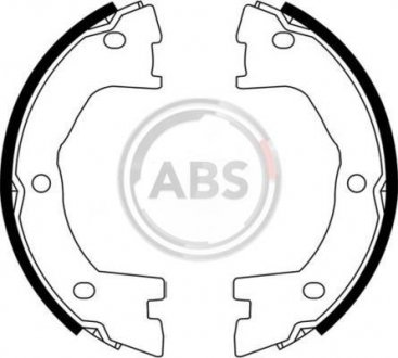 Колодки ручного тормоза Daily II 89-99/Mascott 99-10 (Brembo) A.B.S. 9199