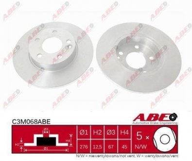 Диск тормозной ABE C3M068ABE