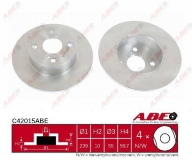 Диск тормозной ABE C42015ABE