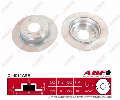 Диск тормозной ABE C44011ABE