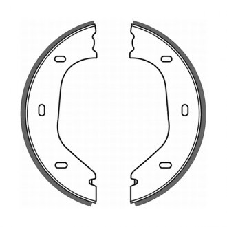 Тормозные колодки, барабанные ABE CRB000ABE