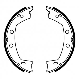 Комплект тормозных колодок, стояночная тормозная система ABE CRI001ABE