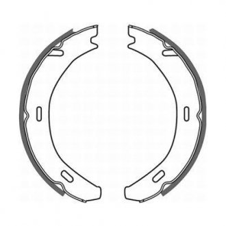 Тормозные колодки, барабанные ABE CRM002ABE