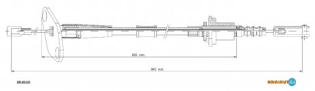 Трос сцепления ADRIAUTO 090110
