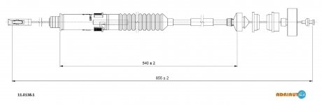 Тросик зчеплення ADRIAUTO 1101381 (фото 1)