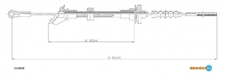 Трос сцепления ADRIAUTO 110156