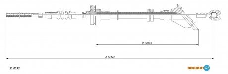 Трос сцепления ADRIAUTO 110172