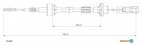 Трос зчеплення ADRIAUTO 110176
