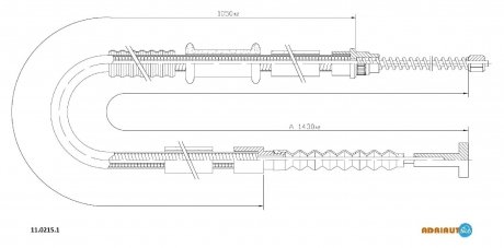 Тросик гальма стоянки ADRIAUTO 1102151