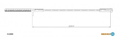 Трос ручного тормоза ADRIAUTO 110260