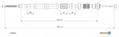 Тросик стояночного тормоза ADRIAUTO 1102951