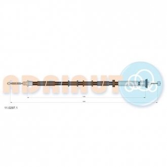Тросик стояночного тормоза ADRIAUTO 11.0297.1