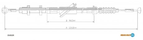 Трос сцепления ADRIAUTO 130123