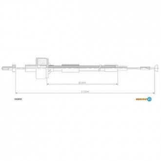 Трос сцепления FORD Sierra 1.3-1.6 Type E 84- ADRIAUTO 130152 (фото 1)