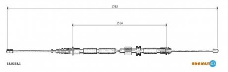 Тросик гальма стоянки ADRIAUTO 1302231