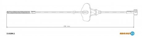 Трос ручного тормоза ADRIAUTO 1302841