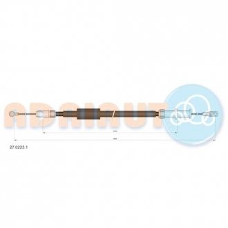 Трос ручного DB209-318, L=R 06- ADRIAUTO 27.0223.1