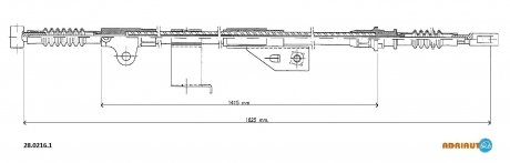 Тросик стояночного тормоза ADRIAUTO 2802161