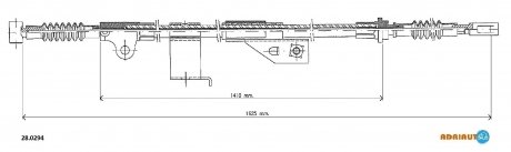 Трос ручного тормоза ADRIAUTO 280294