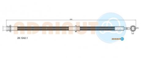 Шланг гальмівний ADRIAUTO 2812421