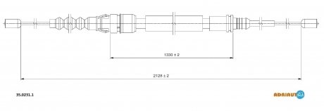 Трос зупиночних гальм ADRIAUTO 3502311