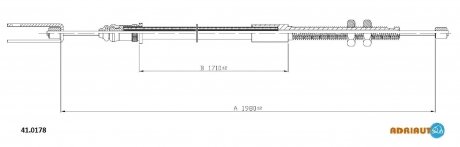 Трос сцепления ADRIAUTO 410178