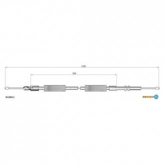 Трос стояночного тормоза ADRIAUTO 4102011