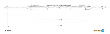 Трос ручного гальма ADRIAUTO 4102031