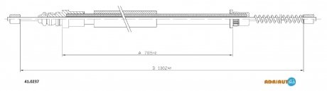 Трос ручного тормоза ADRIAUTO 410237