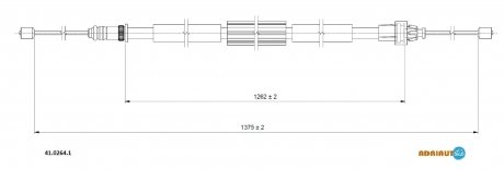 Трос ручного тормоза ADRIAUTO 4102641