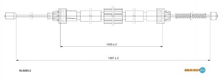 Трос ручного тормоза ADRIAUTO 4102651