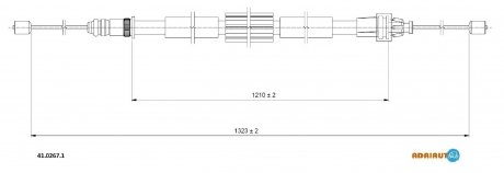 Трос ручного тормоза ADRIAUTO 4102671 (фото 1)