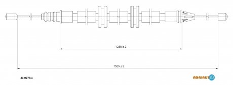 Трос зупиночних гальм ADRIAUTO 4102791 (фото 1)
