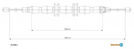 Трос зупиночних гальм ADRIAUTO 4102801