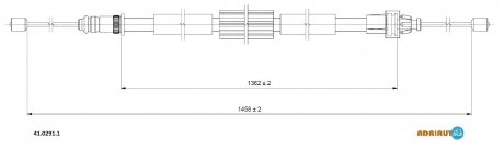 Трос ручного гальма ADRIAUTO 4102911