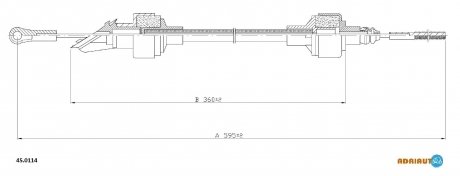 Трос сцепления ADRIAUTO 450114