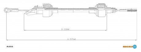 Трос сцепления ADRIAUTO 450116