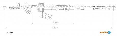 Трос стояночного гальма ADRIAUTO 5202161