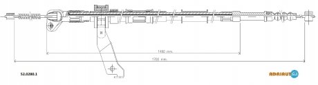 Трос зупиночних гальм ADRIAUTO 5202801