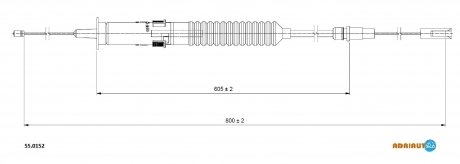 Трос зчеплення ADRIAUTO 550152 (фото 1)