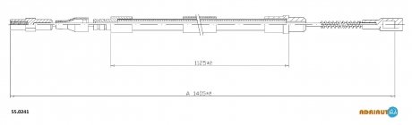 Трос ручного тормоза ADRIAUTO 550241