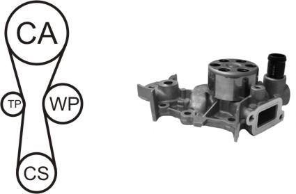 Комплект (ремінь+ролик+помпа) AIRTEX WPK-181801