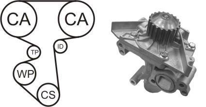 Насос води + комплект зубчастого ременя AIRTEX WPK185701