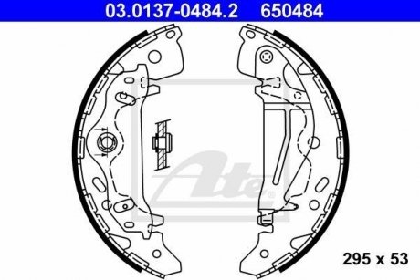 Тормозные колодки.) ATE 03013704842