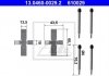 Комплектующие, колодки дискового тормоза 13.0460-0029.2 ATE 13046000292 (фото 1)