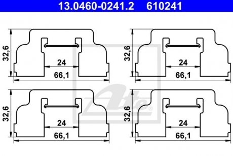 Комплектующие для тормозных колодок ATE 13046002412 (фото 1)