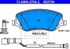 Тормозные колодки, дисковый тормоз (набор) ATE 13046027042 (фото 1)