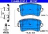 Комплект тормозных колодок, дисковый тормоз 13.0460-2747.2 ATE 13046027472 (фото 1)